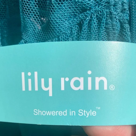 NEW Lily Rain Lace Boho Maxi Dress Romper Teal Tank Sz XS/S - Picture 6 of 8